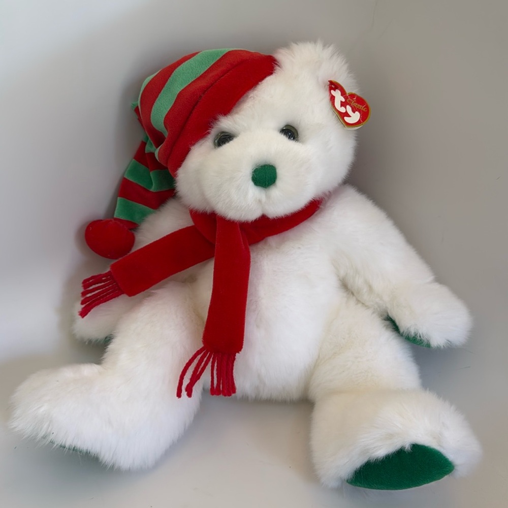Ty Christmas Beanie “merry” plush bear